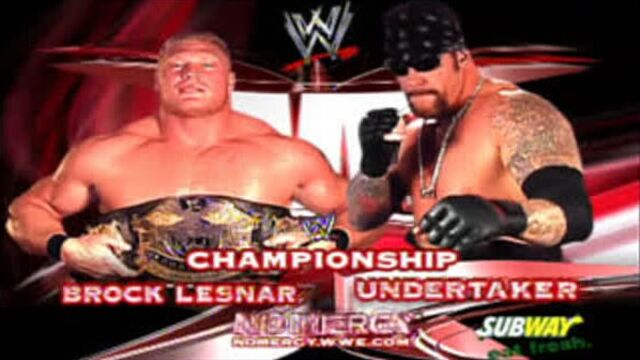 Brock lesnar vs the undertaker - no mercy (2003)