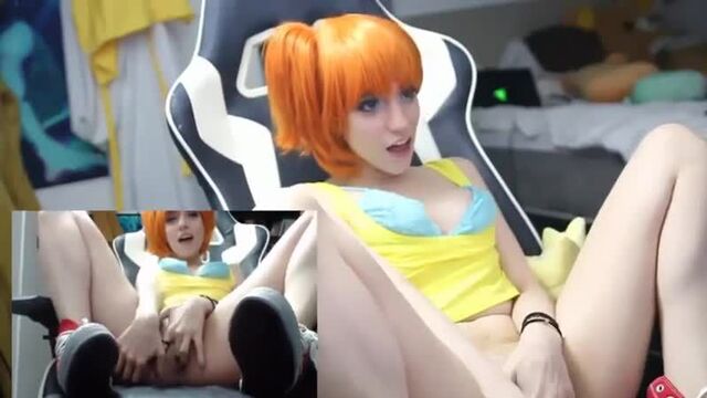 Misty - webcam; handjob; masturbation; pussy; big boobs; big tits; sex porno hentai cosplay; [pokemon]