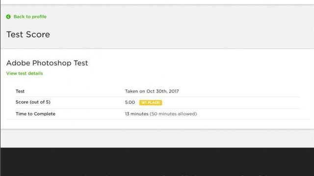 Прохождение adobe photoshop test upwork
