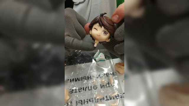 Анпакинг фигурки, бутлег нендороид тоору ойкава из аниме волейбол \ oikawa toru haikyuu!!