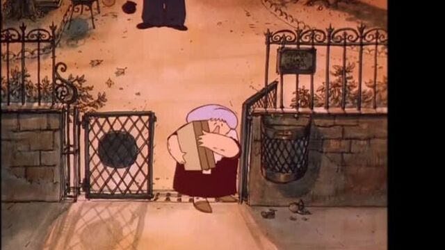 Старая дама и голуби (1996, рус. субтитры) - мультфильм, чёрная комедия, драма, сюрреализм. сильвен шомэ