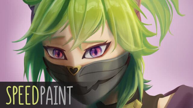 Куки синобу | genshin impact [спидпейнт]