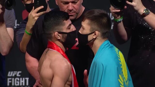 Амир албази vs жалгас жумагулов - взвешивания перед ufc 257