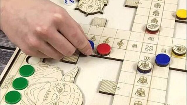Настольная игра "мандавошка" (лудо, парчис, крест). версия "звездные войны"