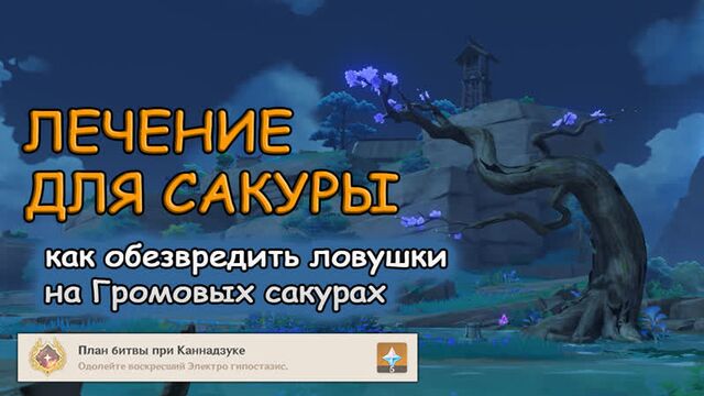 Как обезвредить ловушки в задании лечение для сакуры | genshin impact