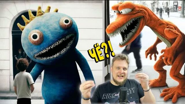 Радужные друзья в реальной жизни нейросеть создала rainbow friends