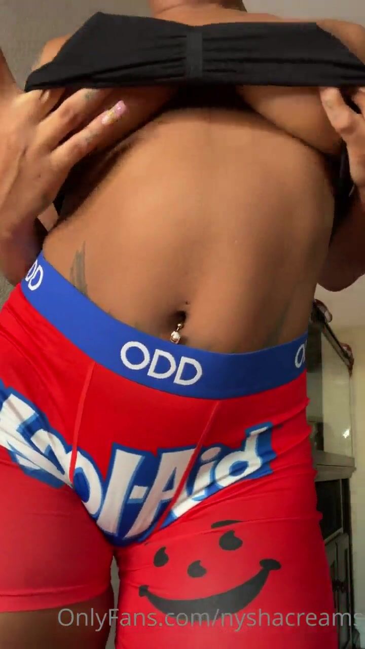 Nysha Dreams in sexy heels and stockings, getting wild on camera