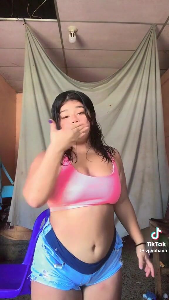 A young girl moves her tits and ass to get male approval