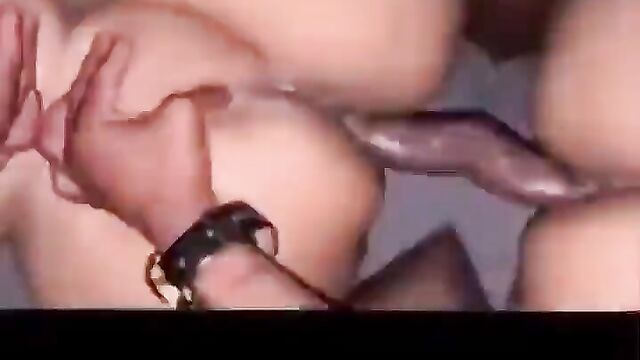 A fat black ass twerks with a wet pussy in this hot video
