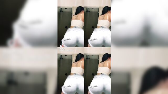 A rich bitch ximena vanegas shows her big ass in tiktok