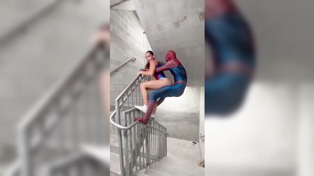 Best spider-man pose in sex that i have ever seen! best pov view