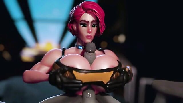 Lana x gets fucked by a 3d animated creature
