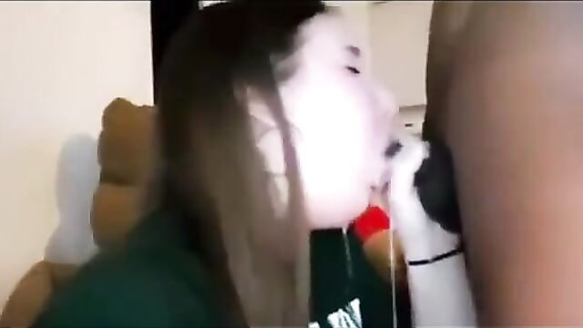 White girl gets her pussy and ass smashed by a huge black cock