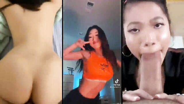 Petite asian gets split by bwc in a steamy interracial encounter