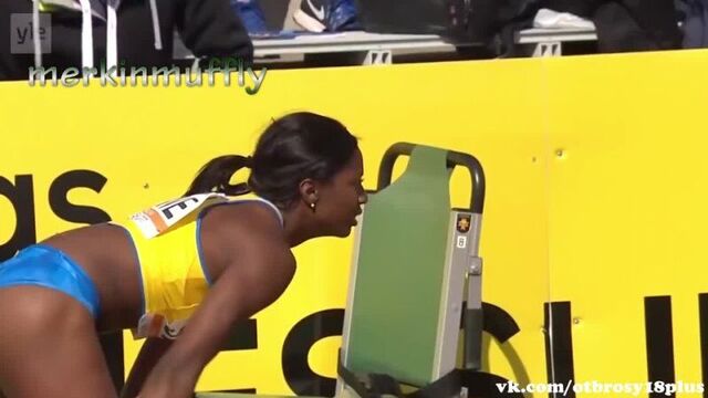 Khaddi sagnia - still the hottest long jumper - красотка с сочной попкой прыгает в песок на соревновании