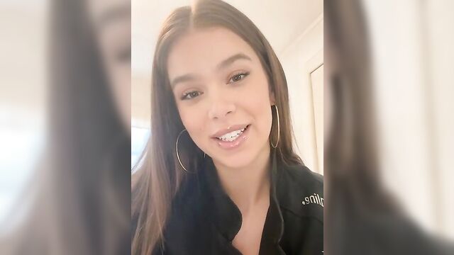 Hailee steinfeld telling you how she'd give you a blowjob, lick your balls, etc