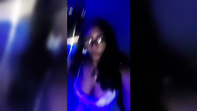 Nicole is shaking her ass and playing with it