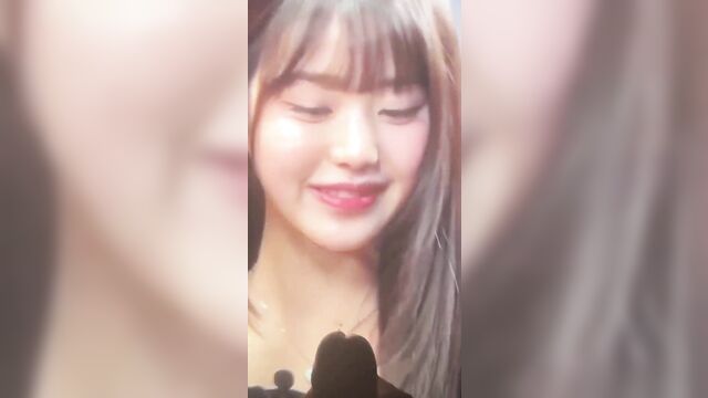 A hot tribute to wonyoung of ive with a cum shot scene
