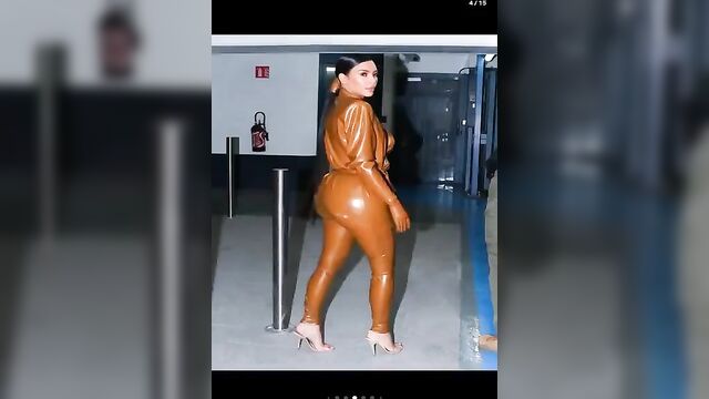 Kim k's ass ai vids vol 3 - a hot parody with a stunning celebrity look-alike