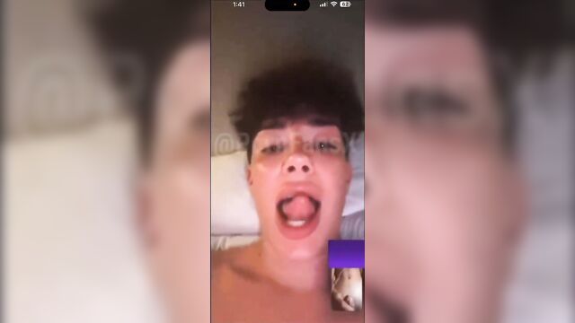 James charles gets his throat filled with cock and cum
