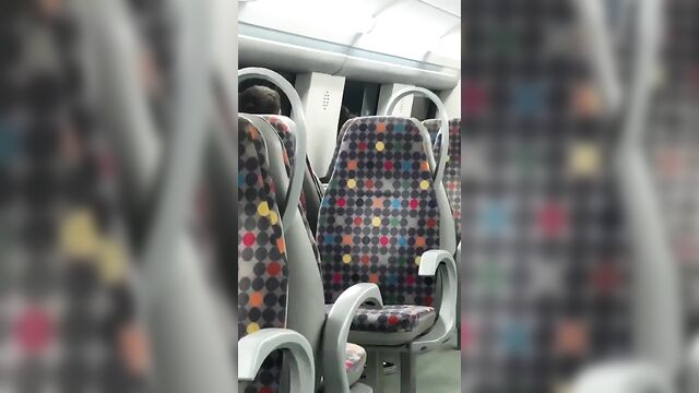The couple could not stand the heat and waited for passengers to leave to fuck on the bus