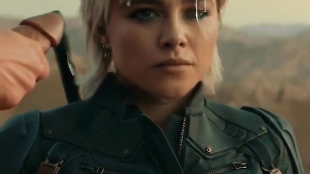 Celebrity florence pugh gets ai-powered cum tribute