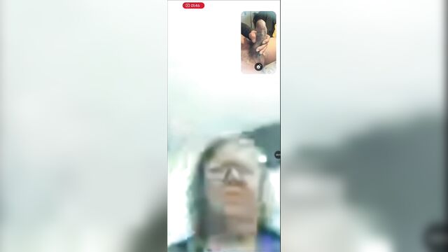 Granny was frightened by the penis when she saw it in her face