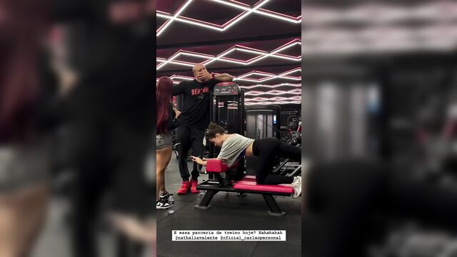 Two hot girls bela fernandes and natalia valente in an intense training session