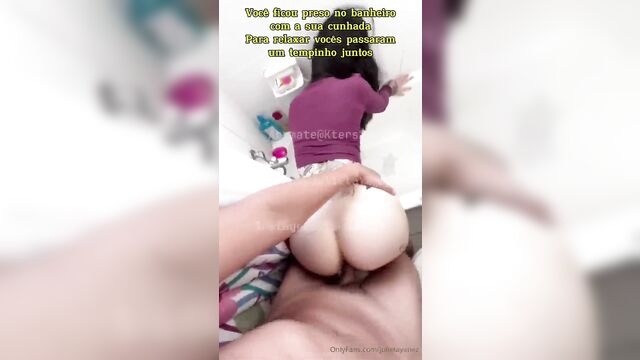 A woman promised she was just a coworker and now the guy's dick is in her