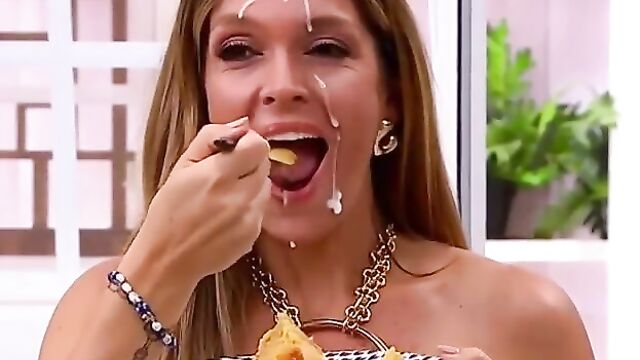 Oops diana chaves (ai test) - funny ai moments with a tv hostess and food