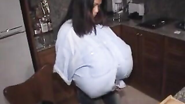 You will not believe how big these fake tits are!