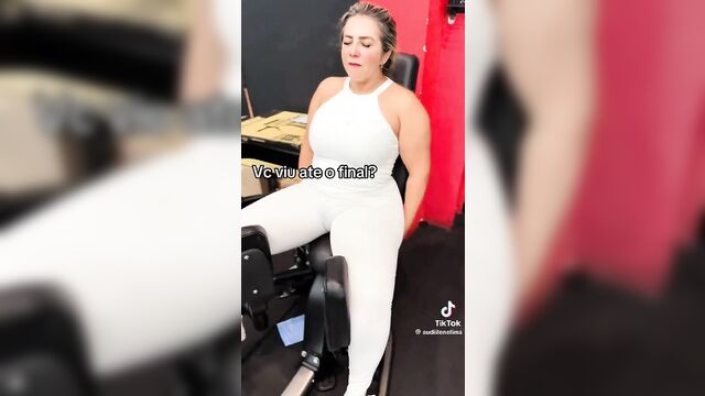 The pretty blonde milf was training at the gym and got fucked hard