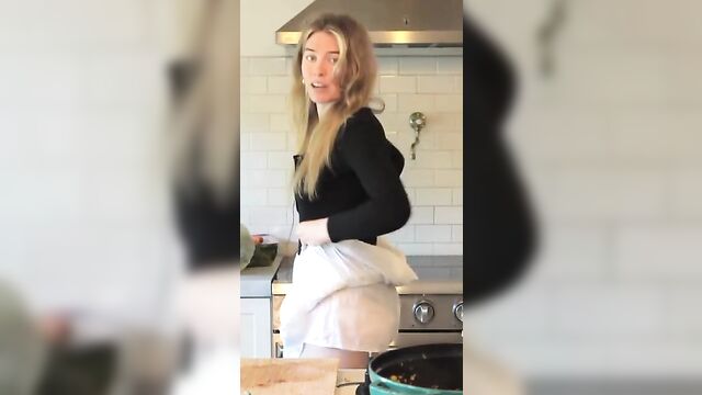 Up-skirt action with a hot streamer wearing sexy lingerie