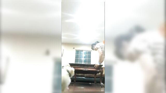 Girl has a small nip slip moment during fun