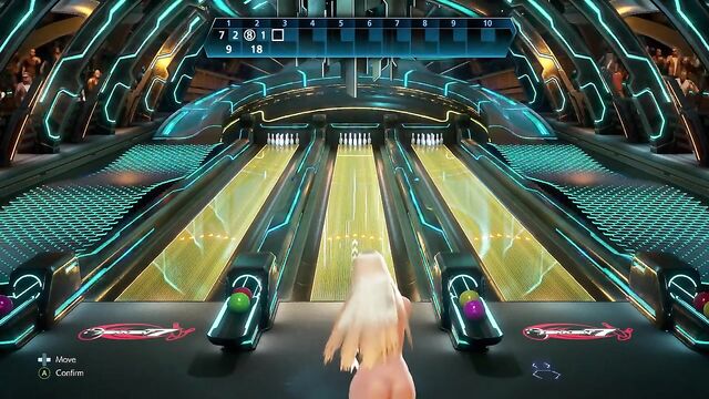 Playing tekken 7 with a naked chick is always fun