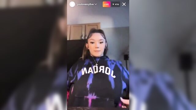 A guy flashed his tits to girls during a live broadcast