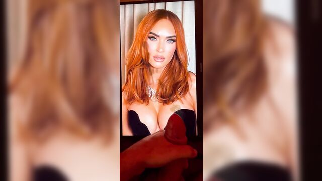 A tribute to megan fox with a cumshot finish