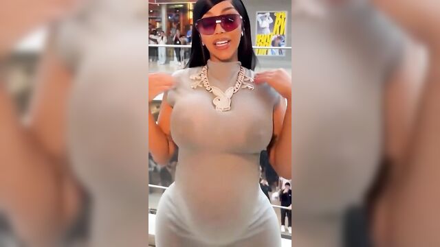 Cardi b gets naked for the ai, showing her sexy latina body