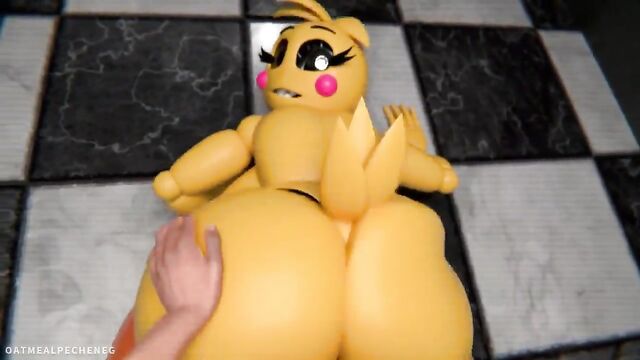 Hentai compilation featuring the popular fnaf character toy chica