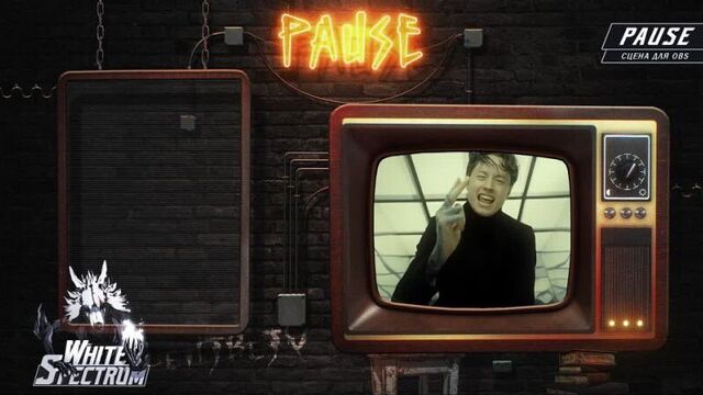 Оформление твич трово 3d / сцены стрим старт и пауза obs / гифки для донат алертс | white spectrum