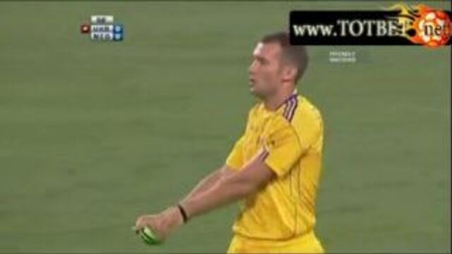 Украина-нидерланды. 1:1. 11.008.2010. донбасс-арена. товарищеский матч