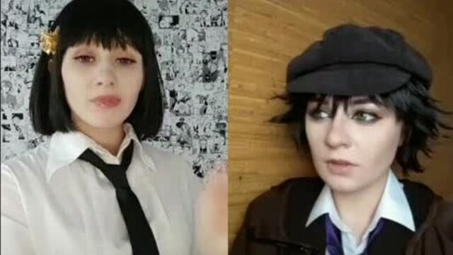 Ранпо эдогава и акико йосано, взято из тик-тока: @ansa_cervicalis