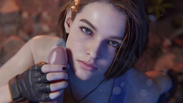 Jill valentine remake - facial (audio) - cleavage 3d porn