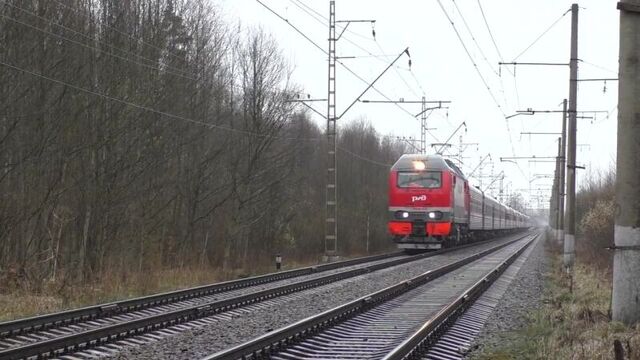 #хэлоуворкута | электровоз эп2к-033 с поездом №078 санкт-петербург - воркута