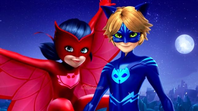 Работа maruviе (леди баг и супер кот в стиле детского мультесериала "герои в масках")- #1