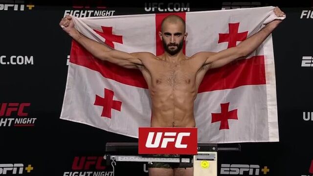 Гига чикадзе - взвешивание перед ufc вегас 35