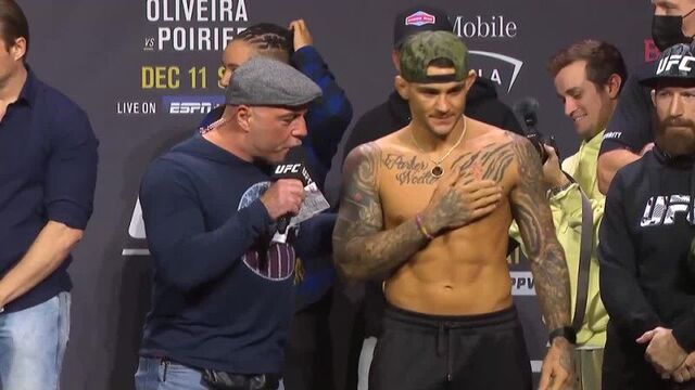 Чарльз оливейра vs дастин порье - слова на взвешивании перед ufc 269