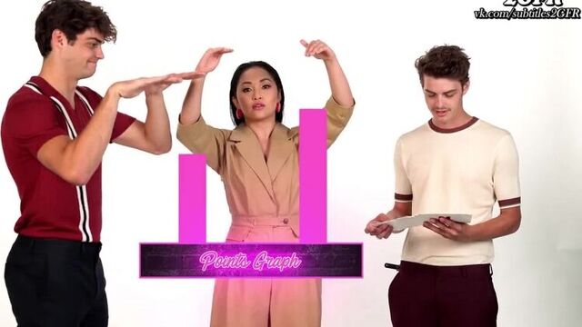 Rus(sub) noah centineo flirts with lana condor - charm battle - netflix