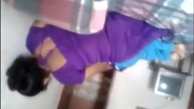 Desi aunty kissing with husband