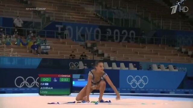 Израильская спортсменка линой ашрам завоевала золотую медаль на соревнованиях в художественной гимнастике